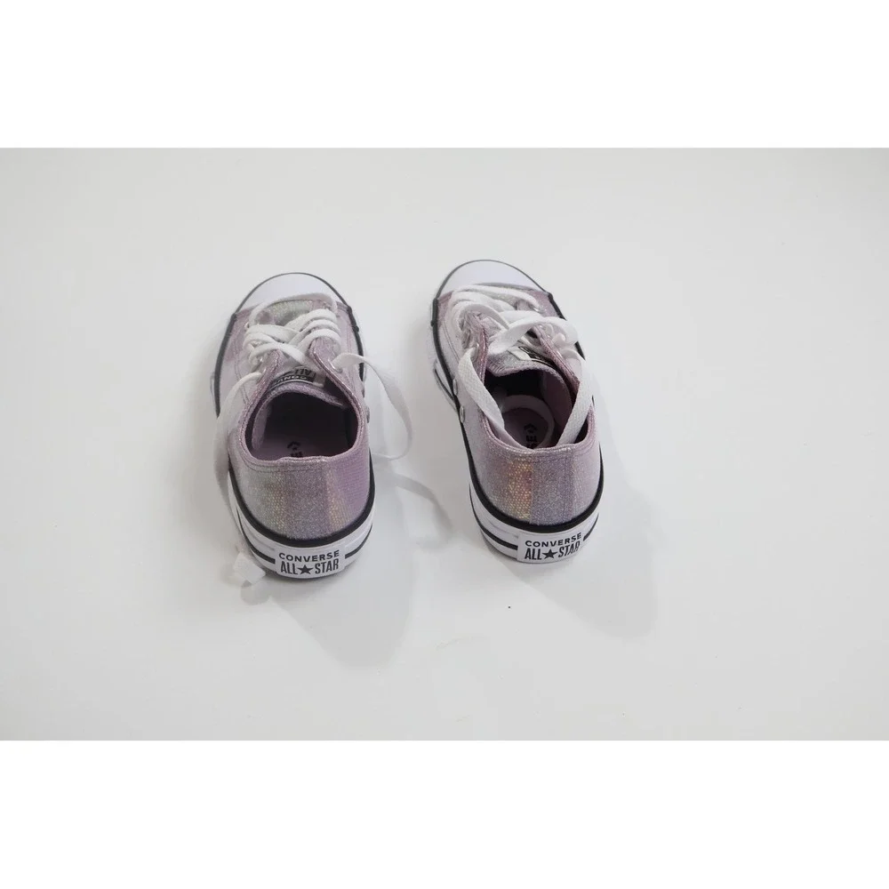 Converse Chuck Taylor All Star CTAS OX 3 Youth Purple Iridescent Sneakers